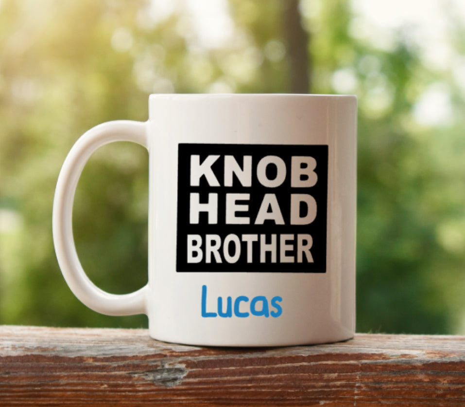 Knobhead brother mug