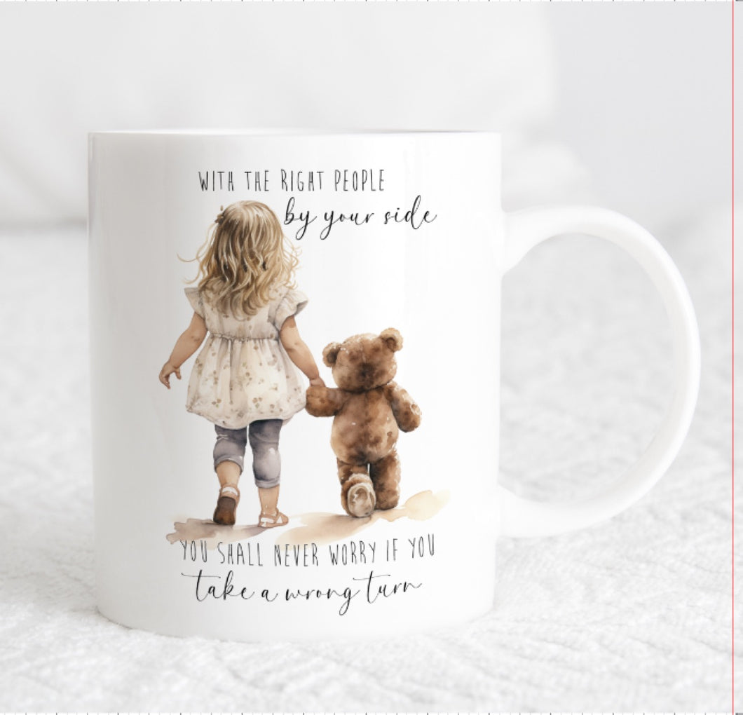 With the right people mug
