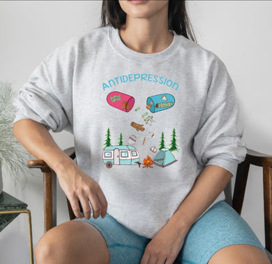 Antidepression camping sweater