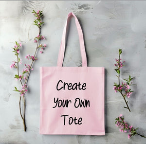 Pink tote bag