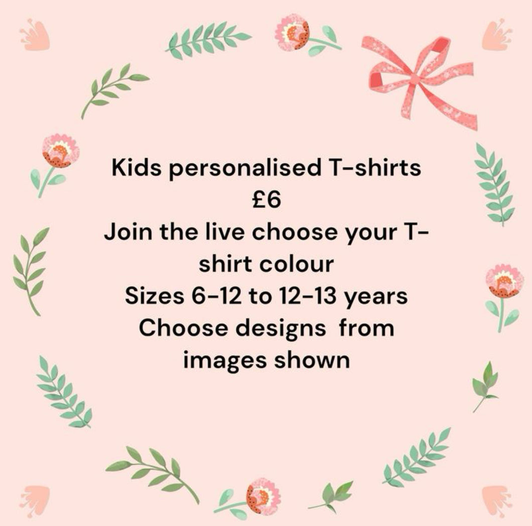 TikTok live £6 T-shirts
