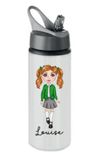 Load image into Gallery viewer, School girl metal drinking bottle