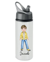 Load image into Gallery viewer, Childrens personalised character drinking bottles