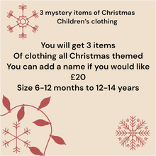 Load image into Gallery viewer, Christmas children’s 3 item clothing bag