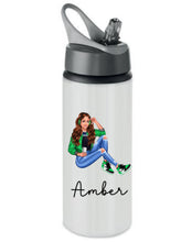 Load image into Gallery viewer, Girls personalised stainless steel bottle