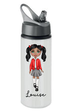 Load image into Gallery viewer, School girl metal drinking bottle