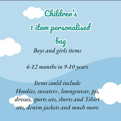 1 personalised children’s mystery item bag