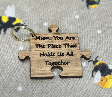 Jigsaw piece keyring