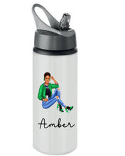 Load image into Gallery viewer, Girls personalised stainless steel bottle