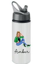 Load image into Gallery viewer, Girls personalised stainless steel bottle