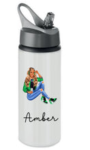 Load image into Gallery viewer, Girls personalised stainless steel bottle