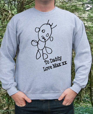 Childrens drawing tshirt or sweater