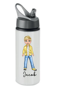 Childrens personalised character drinking bottles