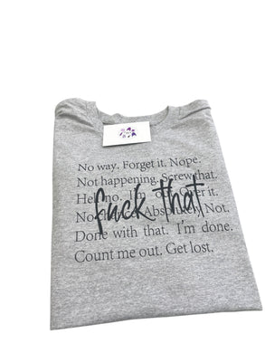 Fuck that tshirt