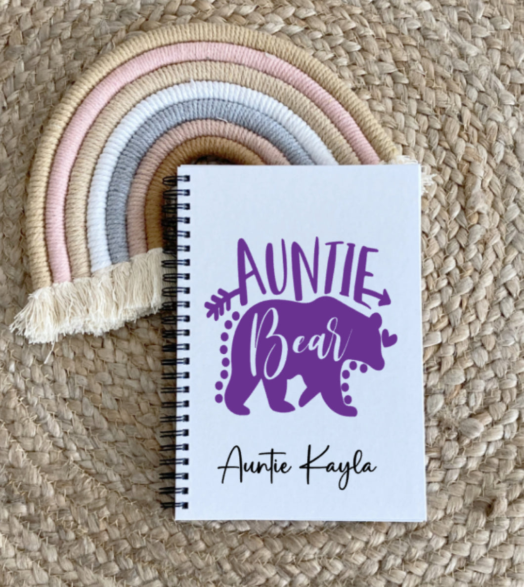 Auntie bear notebook