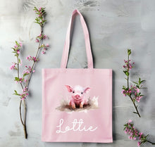 Load image into Gallery viewer, Pink tote bag