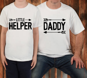 Daddy and me matching tshirt sets