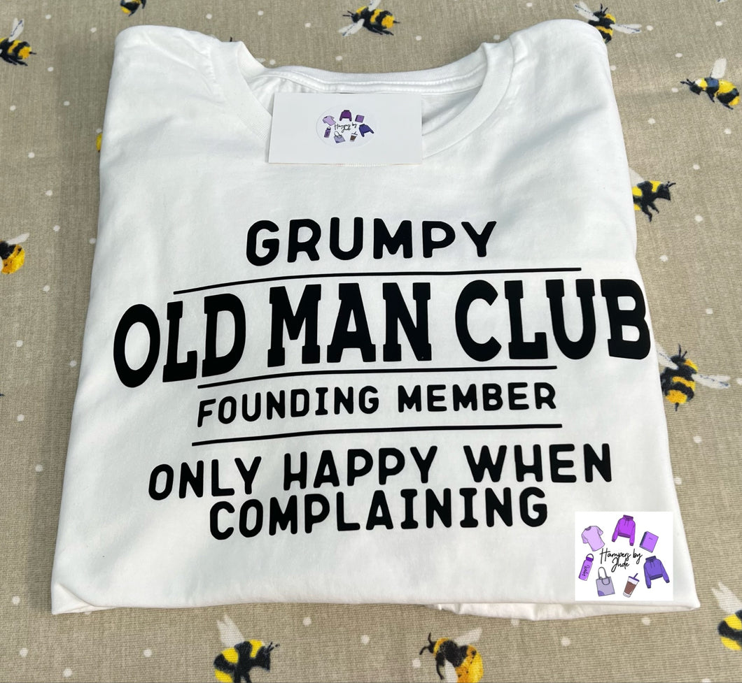 Grumpy old man club tshirt