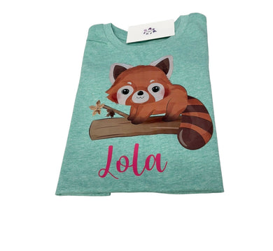 Red panda personalised tshirt