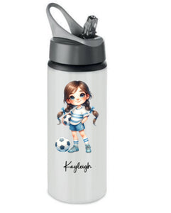 Stainless steel football drinking bottle