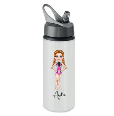 Gymnastic personalised stainless steel drinking bottle