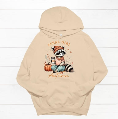 Feral girl autumn hoodie