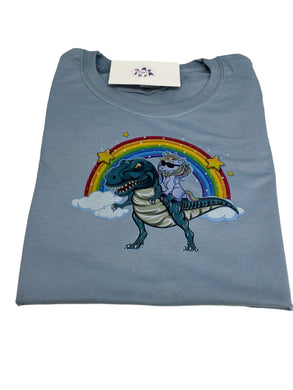 Dino and unicorn tshirt