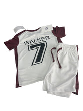 Load image into Gallery viewer, football style shorts and  tshirt sporty set