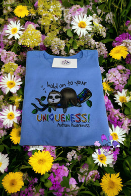 Hold on to your uniqueness autism jigsaw tshirt