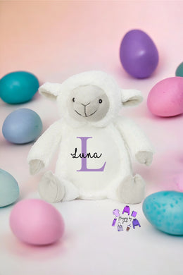 Lamb personalised plush teddy