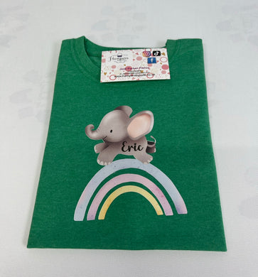 Elephant personalised tshirt