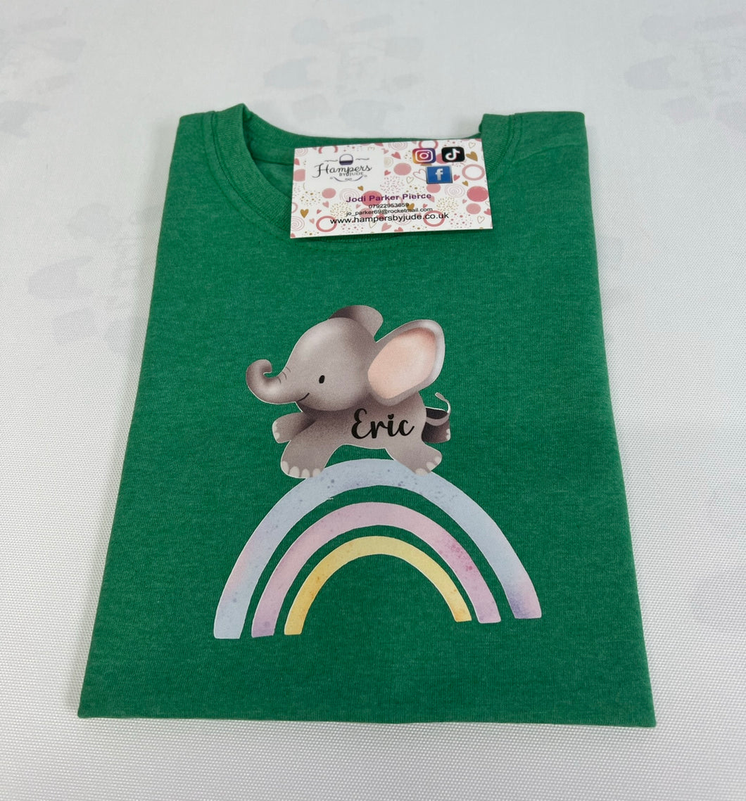 Elephant personalised tshirt