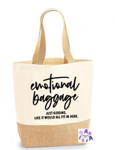 Load image into Gallery viewer, Hessian style tote  bag