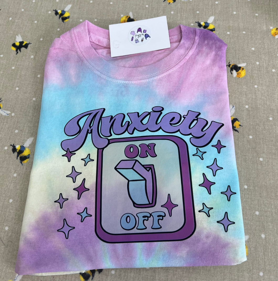 Tie die anxiety tshirt