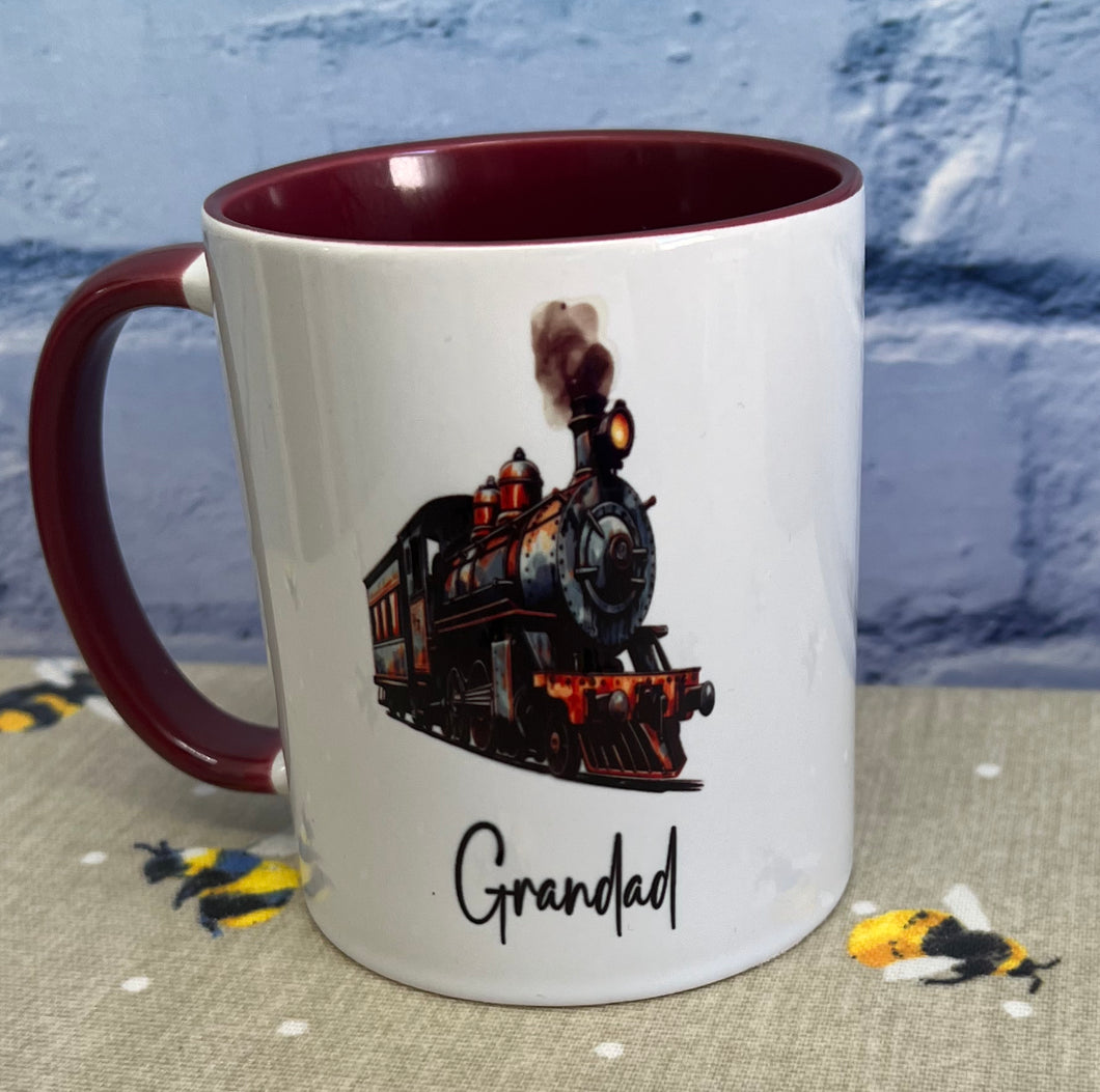 Grandad train mug