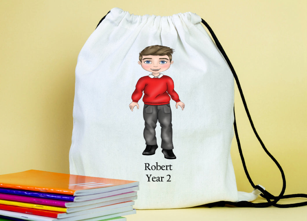 Back to school boy pe bag