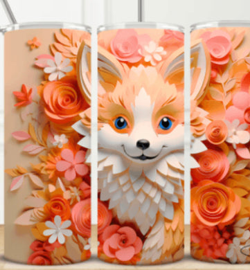 Fox metal tumbler