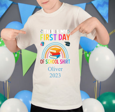 First day at school tshirt