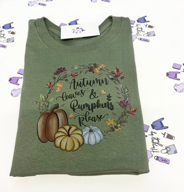 Autumn leaves tshirt