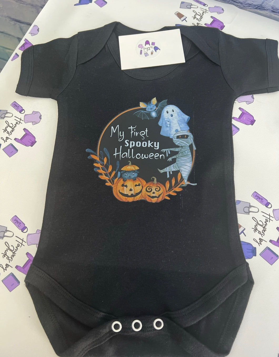 My first Halloween baby vest