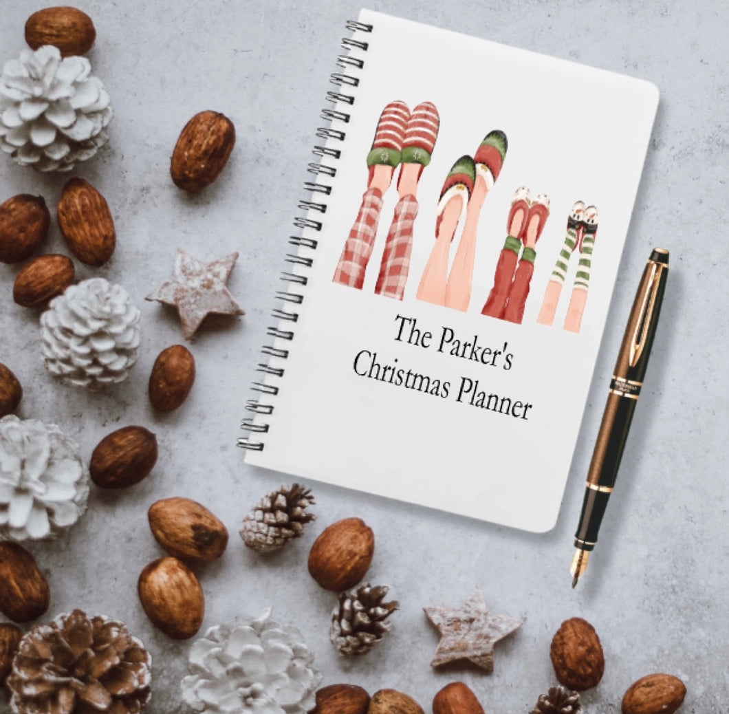 Christmas planner notebook