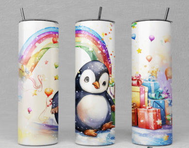 Penguin metal tumbler