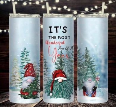 It’s the most wonderful time of the year metal tumbler