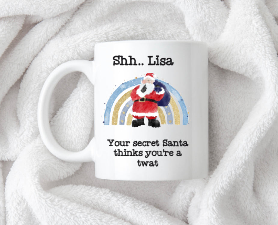 Naughty secret Santa mug