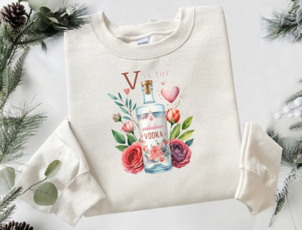 V is for vodka sweater