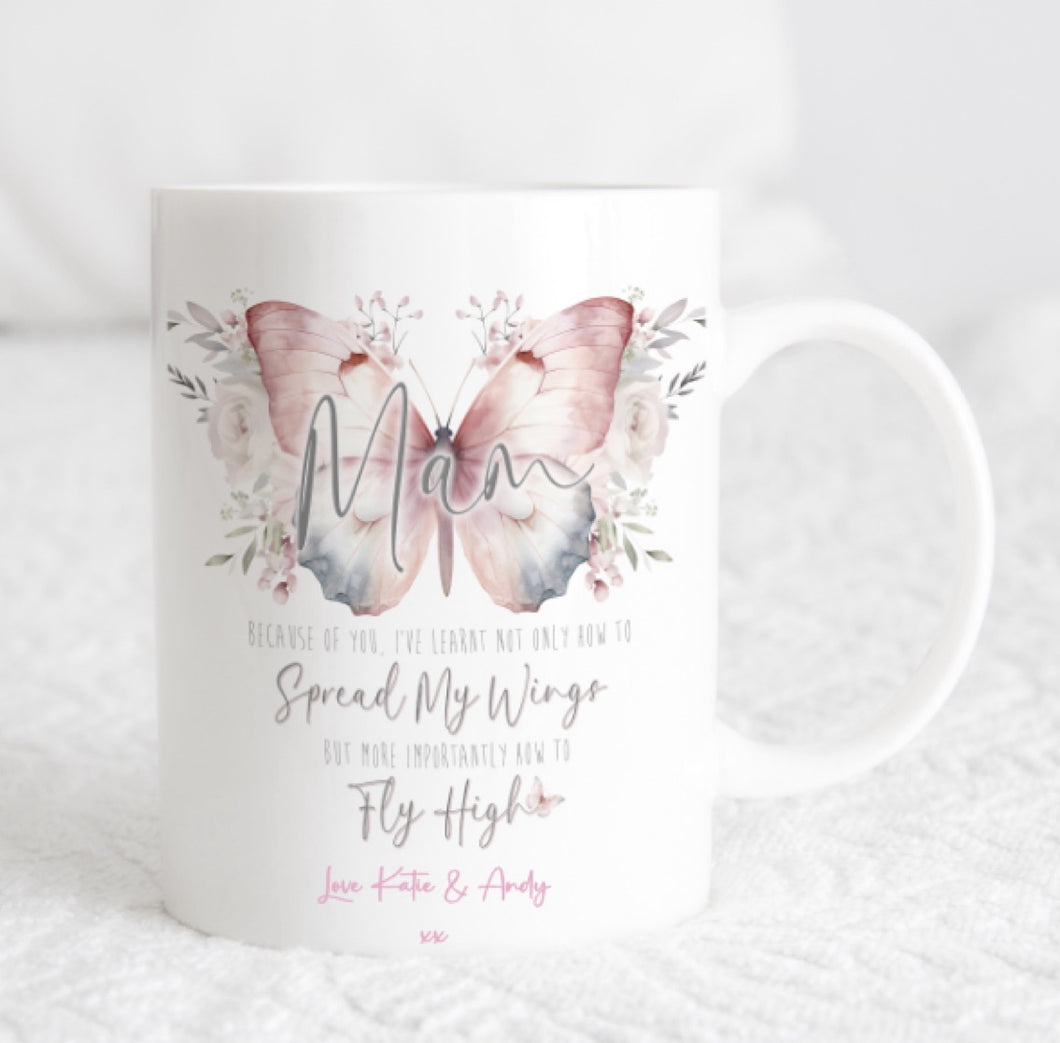 Spread my wings and fly mum mug