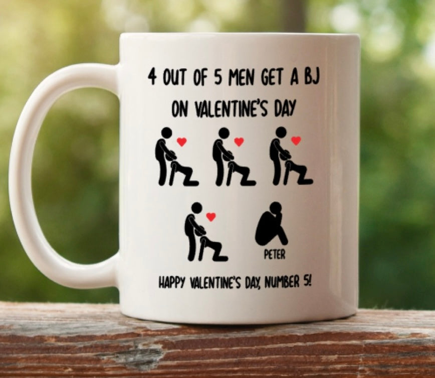 4 out of 5 men naughty mug