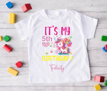 Load image into Gallery viewer, 5th birthday tshirt