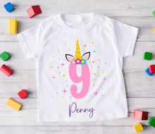 Load image into Gallery viewer, 9th birthday tshirt