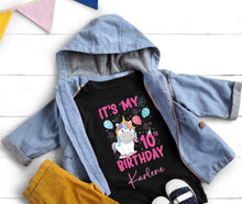 Load image into Gallery viewer, 10th birthday tshirt